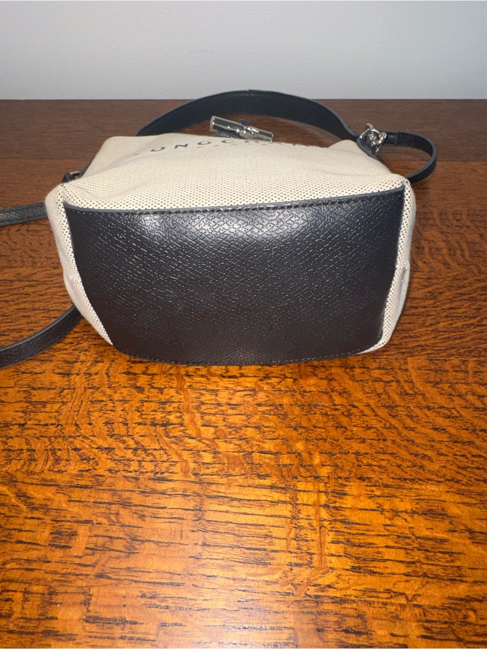 Longchamp Le Roseau Essential Canvas XS Bucket Bag - Picture 8 of 15